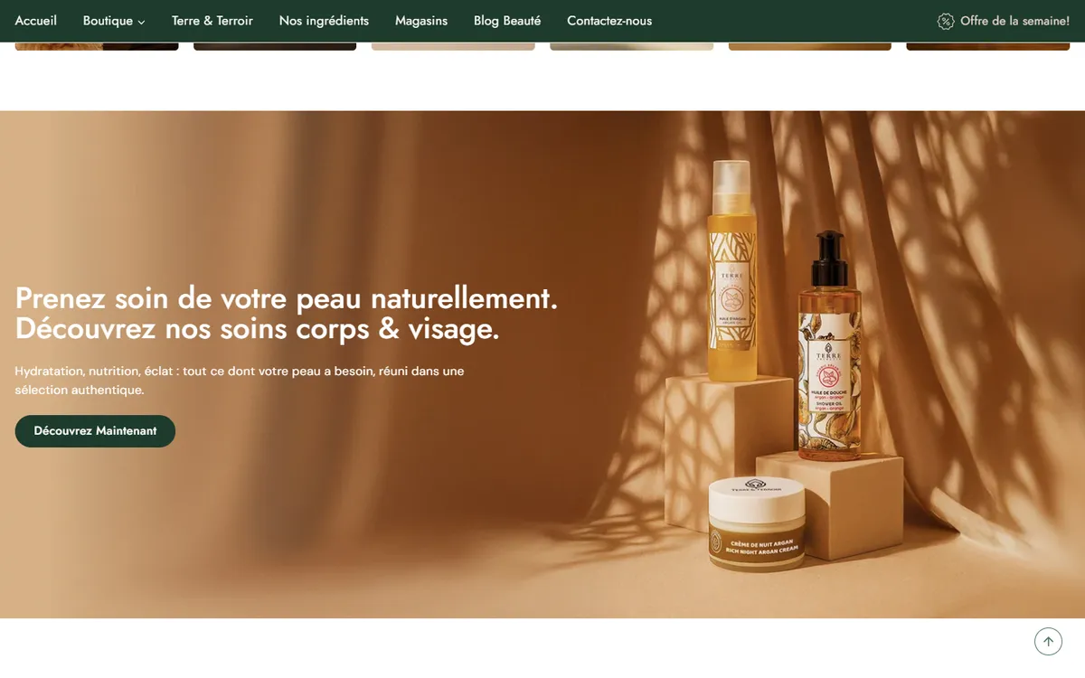 Page du site web Terre et Terroir (vue 4)